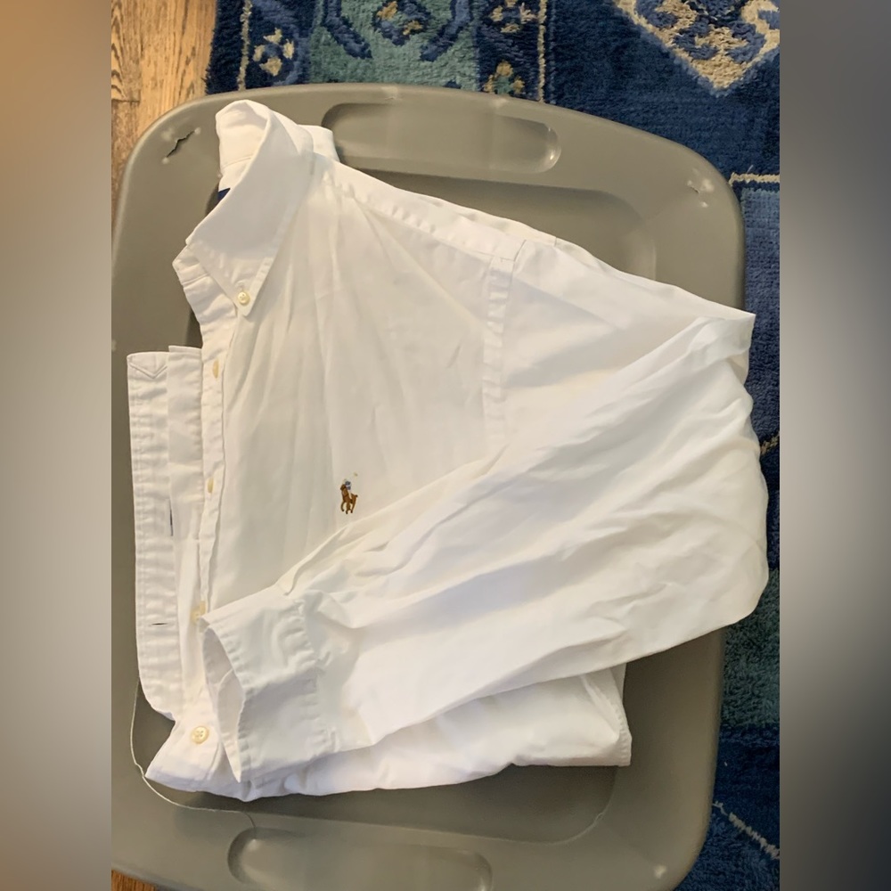 Ralph Lauren white dress shirt mens